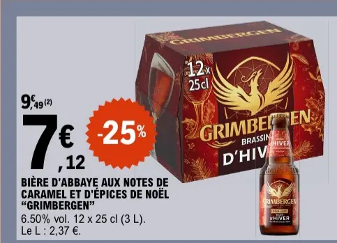Promotie: Bière d'abbaye aux notes de caramel et d'épic