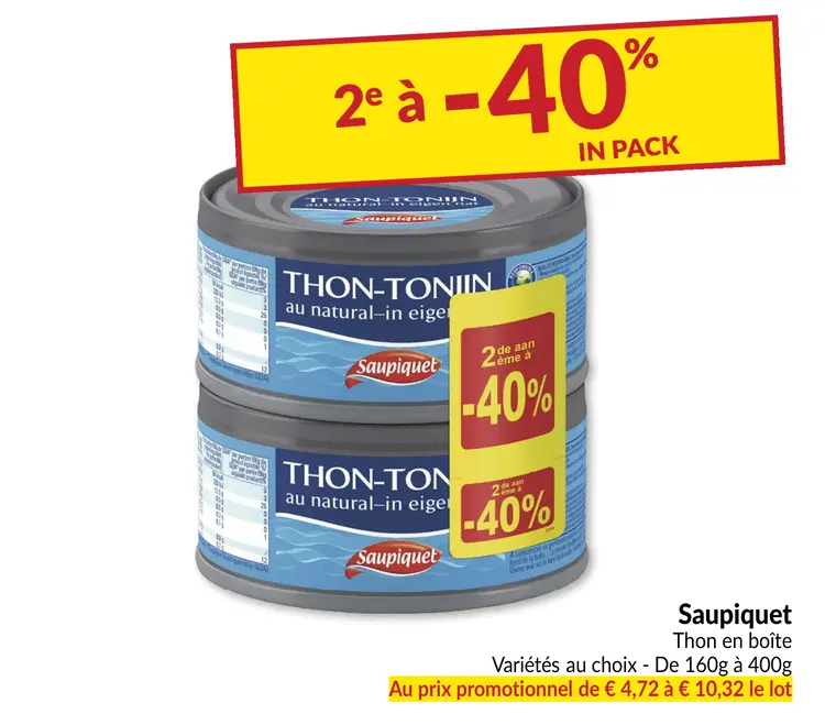 Offre: Thon en boîte