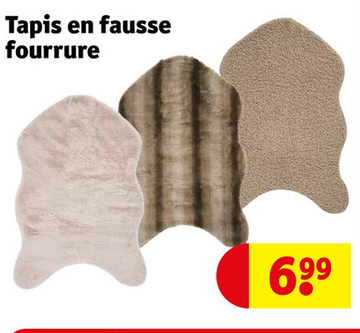 Offre: Tapis en fausse fourrure