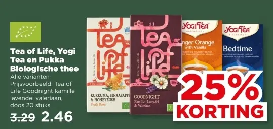 Aanbieding: Tea of Life, Yogi Yea en Pukka Biologische thee