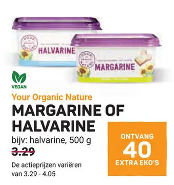 Aanbieding: Margarine of halvarine