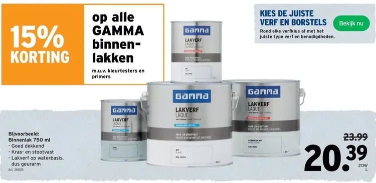 Aanbieding: Binnenlak