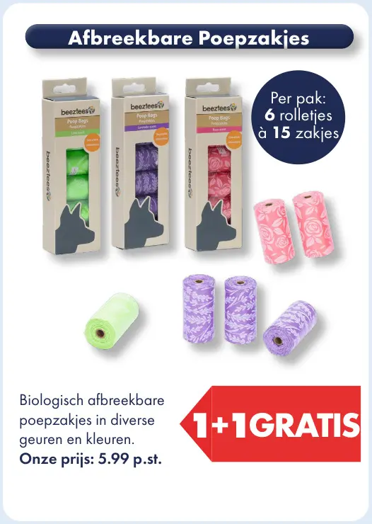Aanbieding: Afbreekbare Poepzakjes