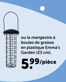 Offre: mangeoire à boules de graisse