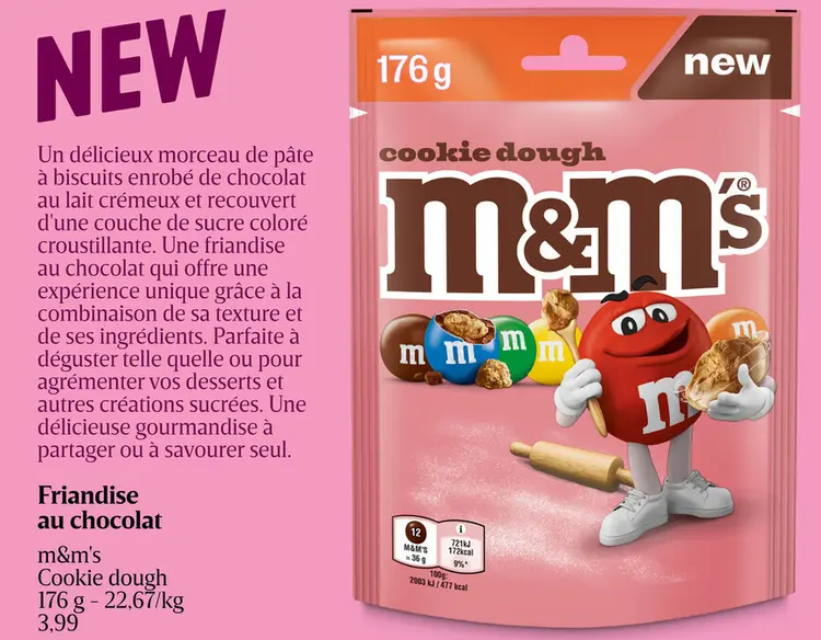 Offre: m&m's Cookie dough