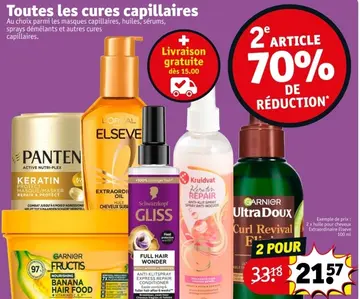 Offre: Cures capillaires