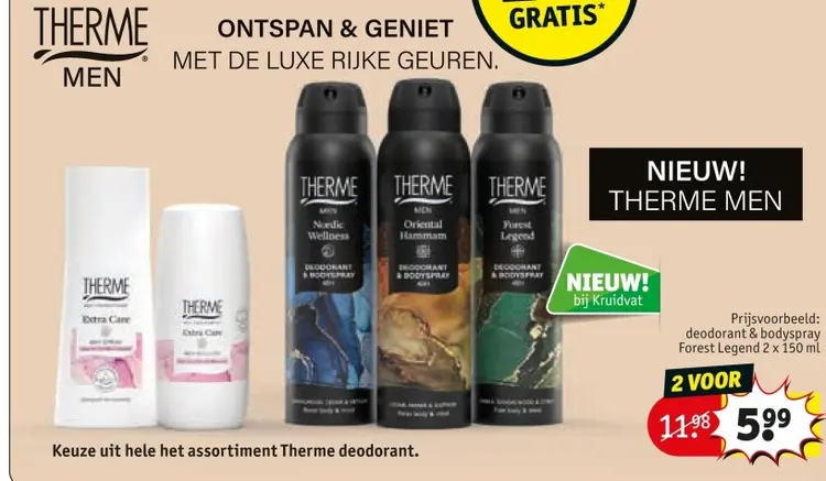 Aanbieding: Deodorant & bodyspray Forest Legend