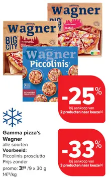 Aanbieding: Gamma pizza's Wagner