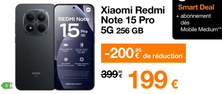 Offre: Redmi Note 15 Pro