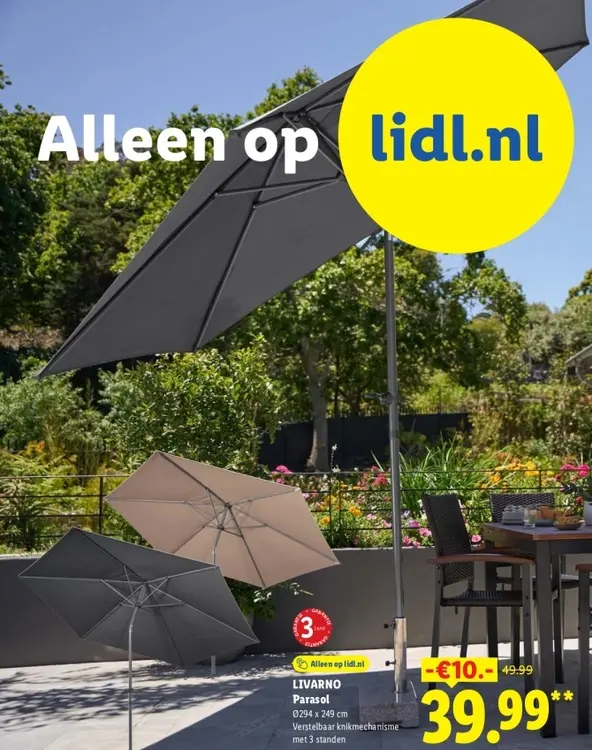 Aanbieding: LIVARNO Parasol