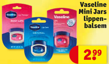 Aanbieding: Vaseline Mini Jars lippen-balsem