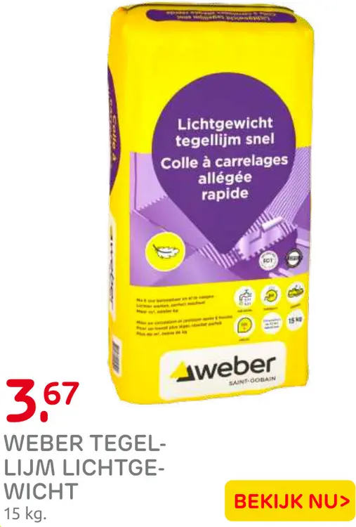 Aanbieding: Tegellijm Lichtgewicht