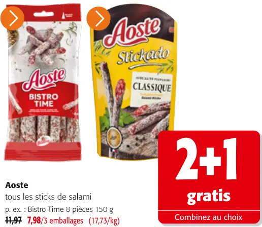 Offre: Sticks de salami