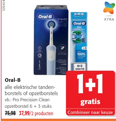 Promotie: Oral-B alle elektrische tandenborstels of opzetborstels
