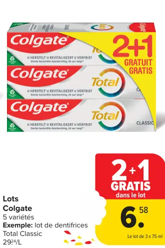 Offre: Colgate Total Classic