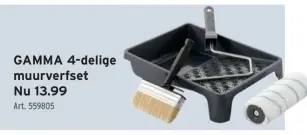 Promotie: 4-delige muurverfset