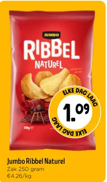Aanbieding: Jumbo Ribbel Naturel