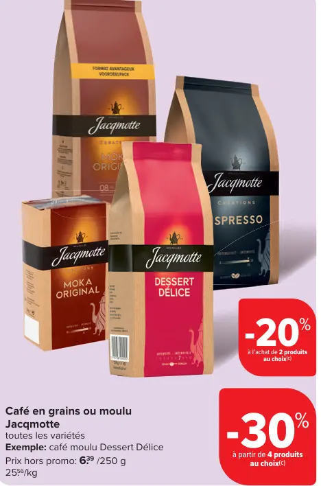 Offre: Café en grains ou moulu