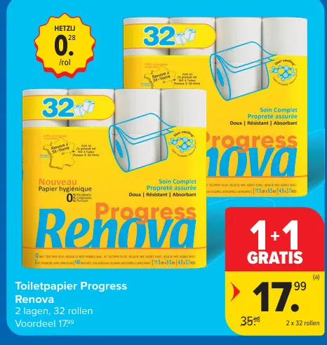 Promotie: Toiletpapier Progress