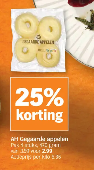 Offre: Gegaarde appelen