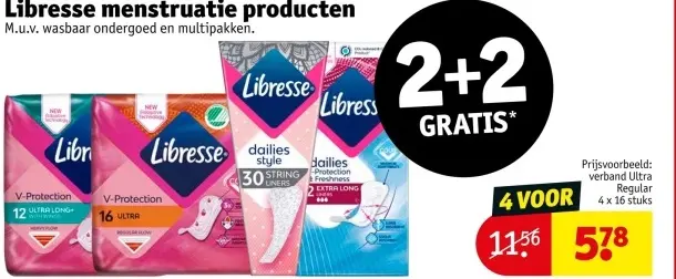 Aanbieding: Libresse menstruatie producten