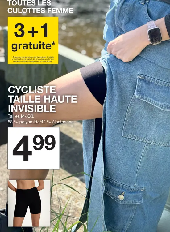 Offre: Cycliste taille haute invisible