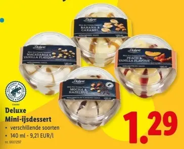 Promotie: Mini-ijsdessert