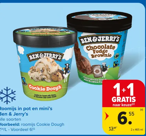 Promotie: Roomijs in pot en mini's