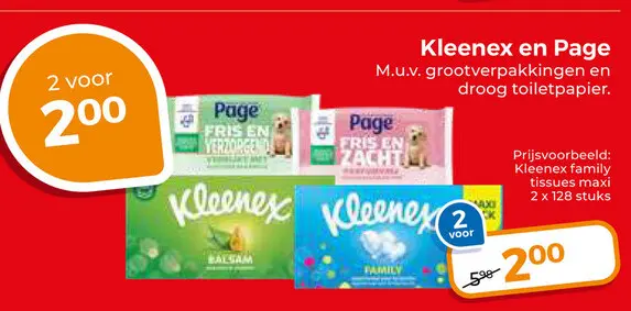 Aanbieding: Kleenex tissues maxi