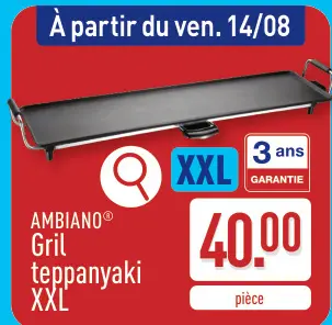 Offre: Gril teppanyaki XXL