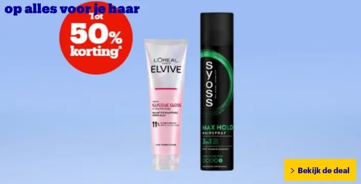 Aanbieding: Elvive glycolic gloss SYOSS max hold hairspray