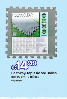 Offre: Bestway Tapis de sol Dalles L 50 x Lg 50 cm - 9 pièces