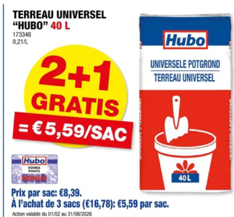 Offre: Terreau universel