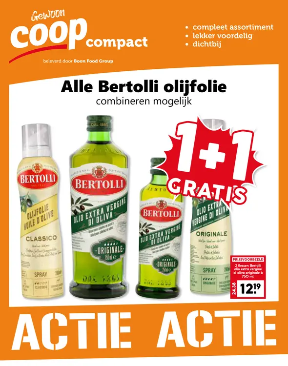 Aanbieding: Alle Bertolli olijfolie