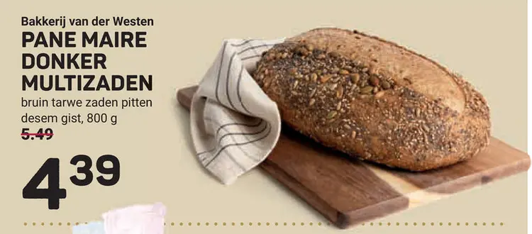 Aanbieding: Pane maire donker multizaden