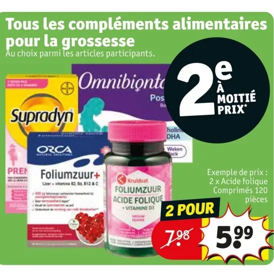 Offre: Acide folique