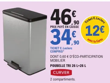 Aanbieding: POUBELLE TRI
