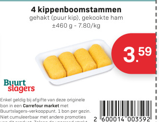 Aanbieding: kippenboomstammen