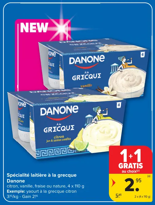 Offre: Spécialité laitière à la grecque