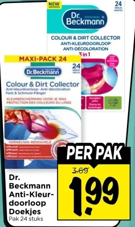 Aanbieding: Anti-Kleurdoorloop Doekjes