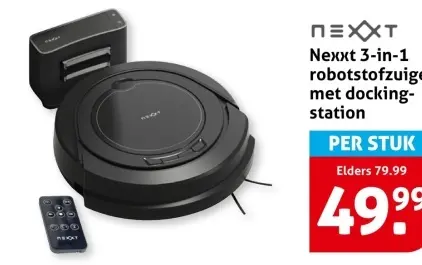 3-in-1 robotstofzuiger met dockingstation