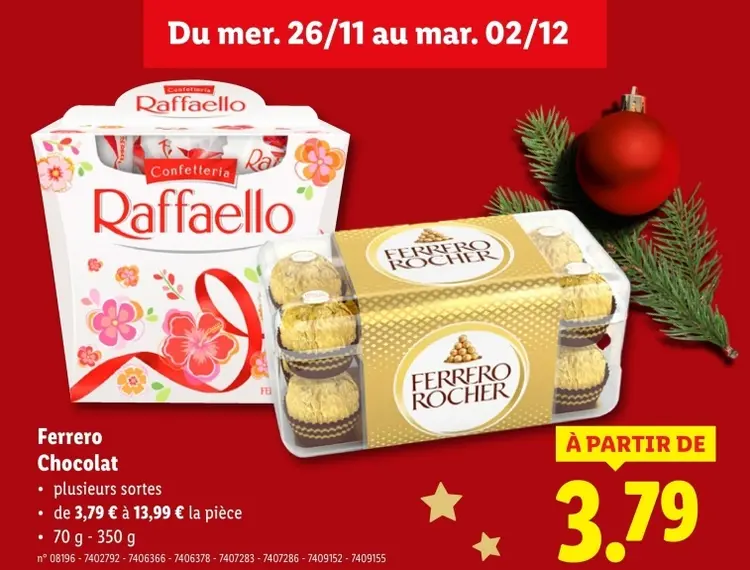 Offre: Chocolat