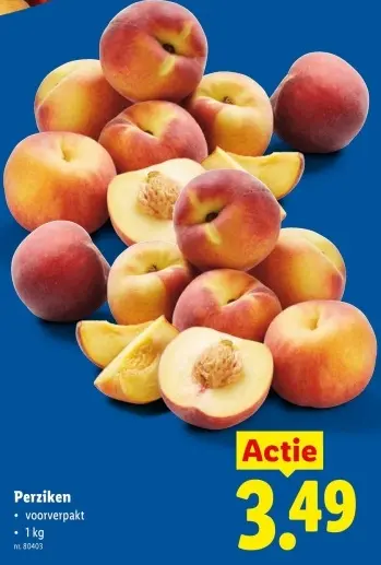 Promotie: Perziken