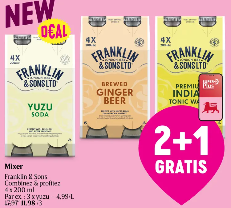 Offre: Mixer Franklin & Sons Combinez & profitez