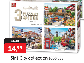 Aanbieding: Legpuzzel 3in1 City collection 
