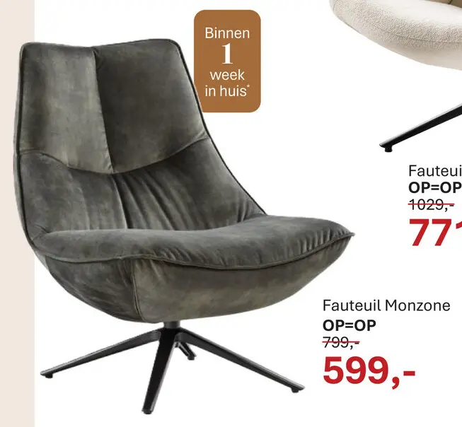 Aanbieding: Fauteuil Monzone