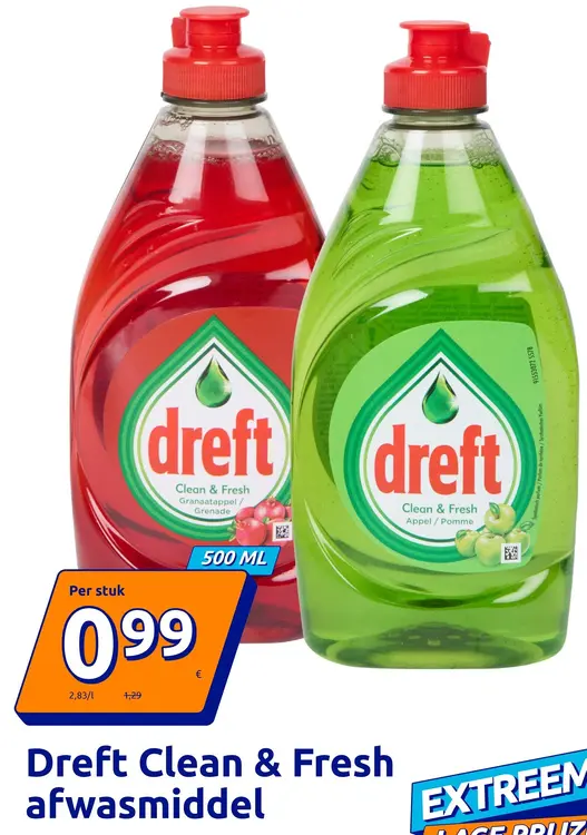 Promotie: Clean & Fresh afwasmiddel
