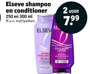 Promotie: Elseve shampoo en conditioner