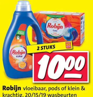 Aanbieding: Robijn vloeibaar, pods of klein & krachtig