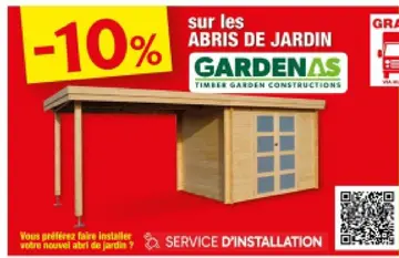 Offre: Abris de jardin
